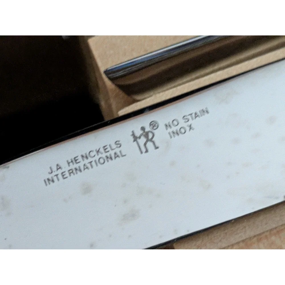 JA Henckels International 8 Piece Steak Knife Set with Wooden Gift Box Stainless
